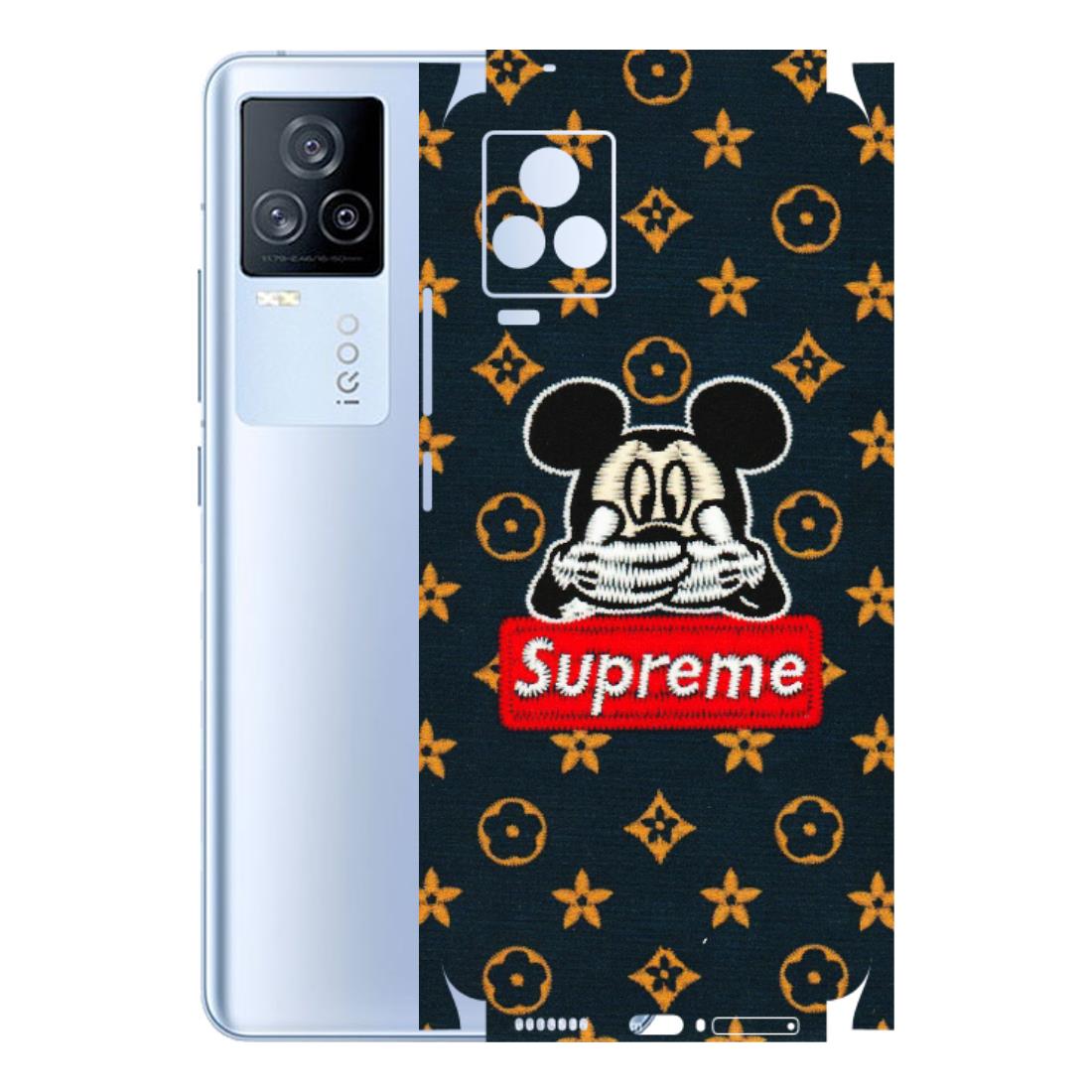 IQOO Phone Skins (All Models) - Mickey Supreme - Matte Finish (M-83) IQOO 7 Legend