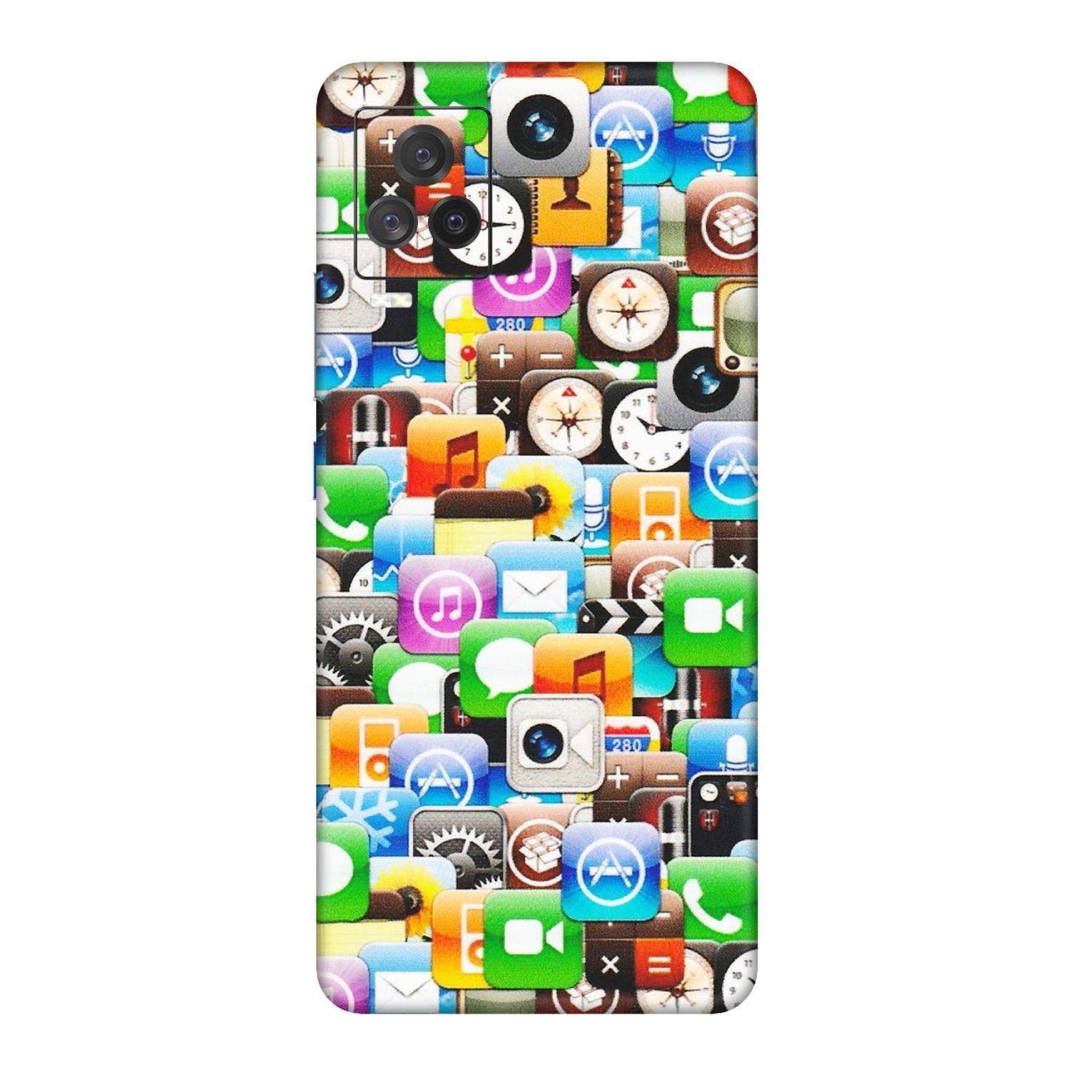 IQOO Phone Skins (All Models) - All Apple Icons - Matte Finish (M-93) IQOO 7 Legend