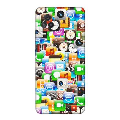 IQOO Phone Skins (All Models) - All Apple Icons - Matte Finish (M-93) IQOO 7 Legend