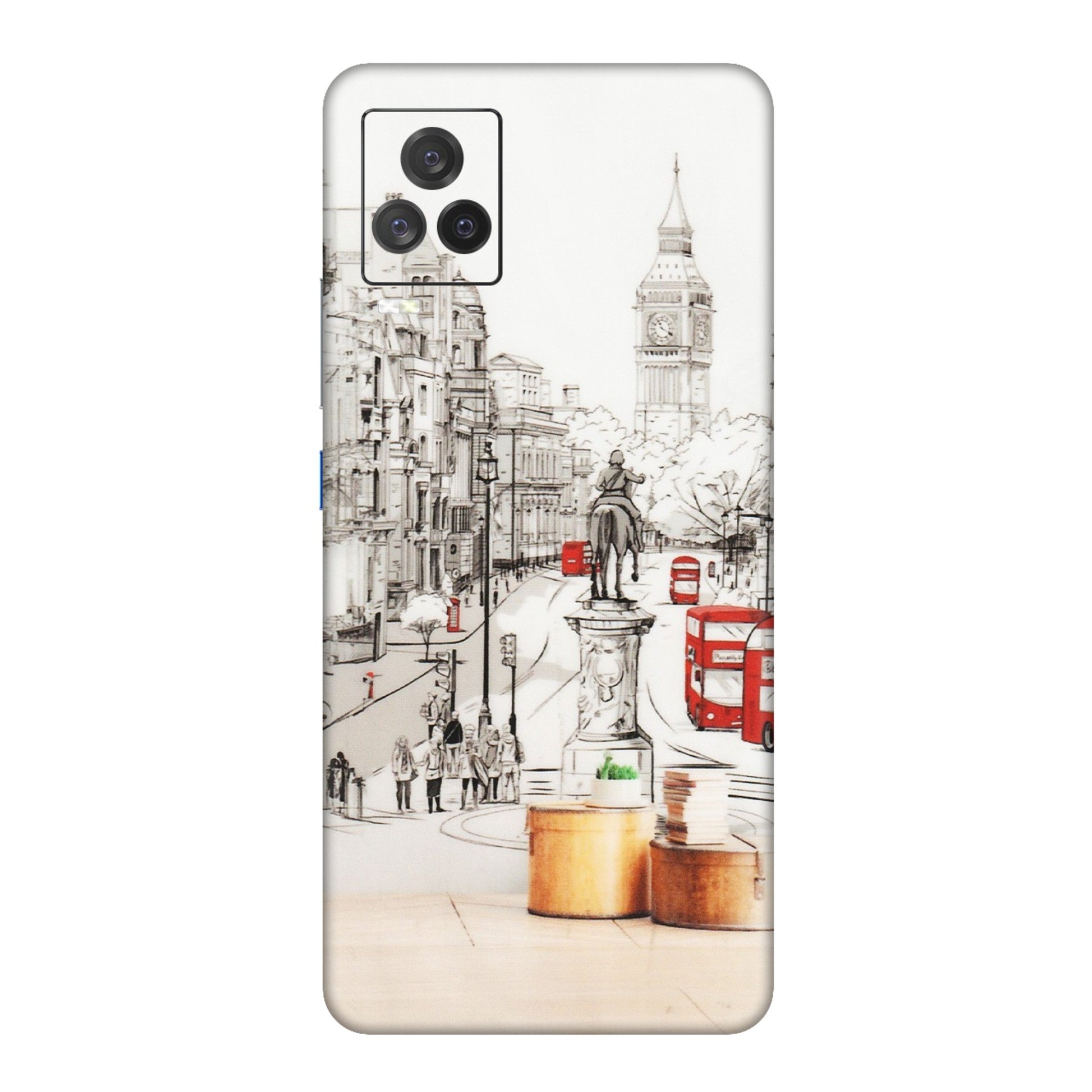 IQOO Phone Skins (All Models) - London Street - Transparent Finish (T-02) IQOO 7 Legend