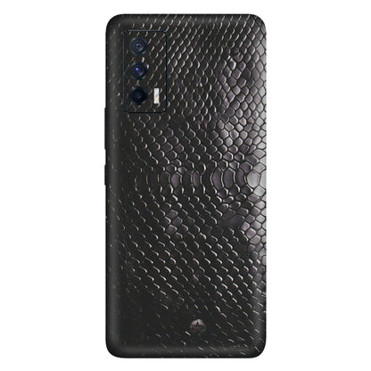 IQOO Phone Skins (All Models) - Black Snack Leather - Matte Finish (M-147) IQOO 7