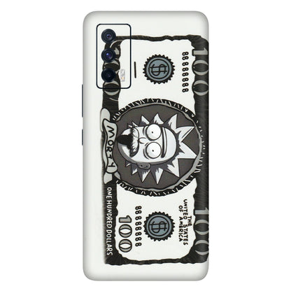 IQOO Phone Skins (All Models) - Rick And Morty Hundred Dollar Anime - Matte Finish (M-161) IQOO 7