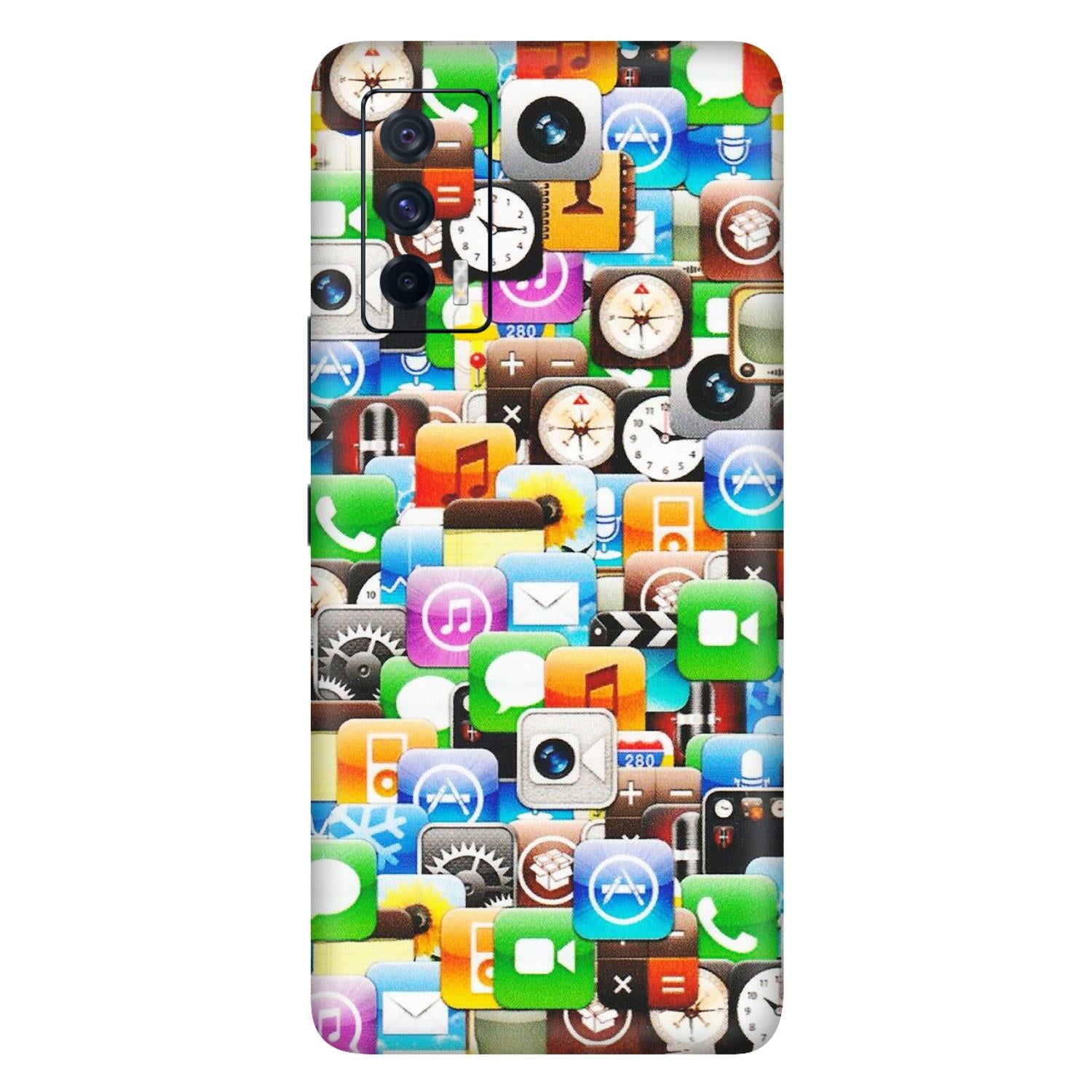 IQOO Phone Skins (All Models) - All Apple Icons - Matte Finish (M-93) IQOO 7