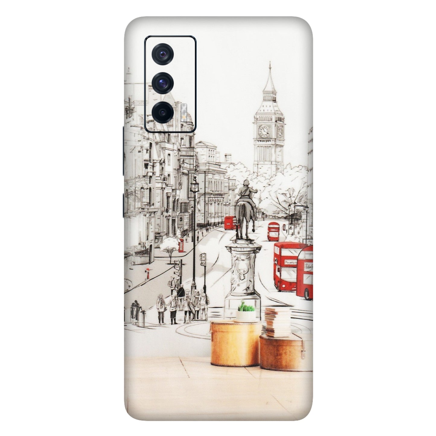 IQOO Phone Skins (All Models) - London Street - Transparent Finish (T-02) IQOO 7