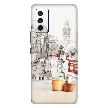 IQOO Phone Skins (All Models) - London Street - Transparent Finish (T-02) IQOO 7