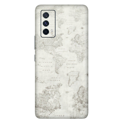 IQOO Phone Skins (All Models) - World Travel Map - Transparent Finish (T-04) IQOO 7