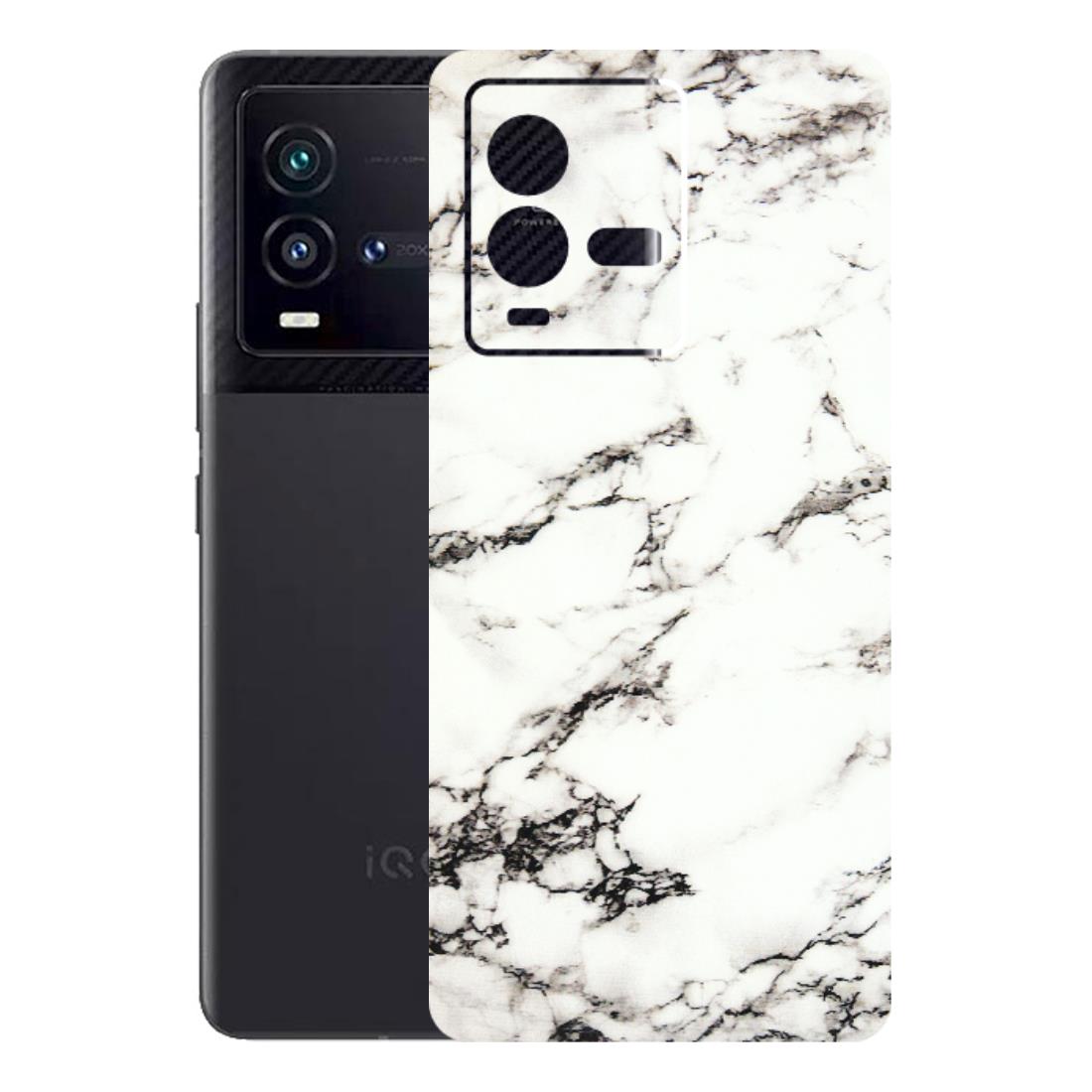 IQOO Phone Skins (All Models) - Black and White Marble Texture - 3D Embossed Finish (L-124) IQOO 9T