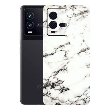IQOO Phone Skins (All Models) - Black and White Marble Texture - 3D Embossed Finish (L-124) IQOO 9T