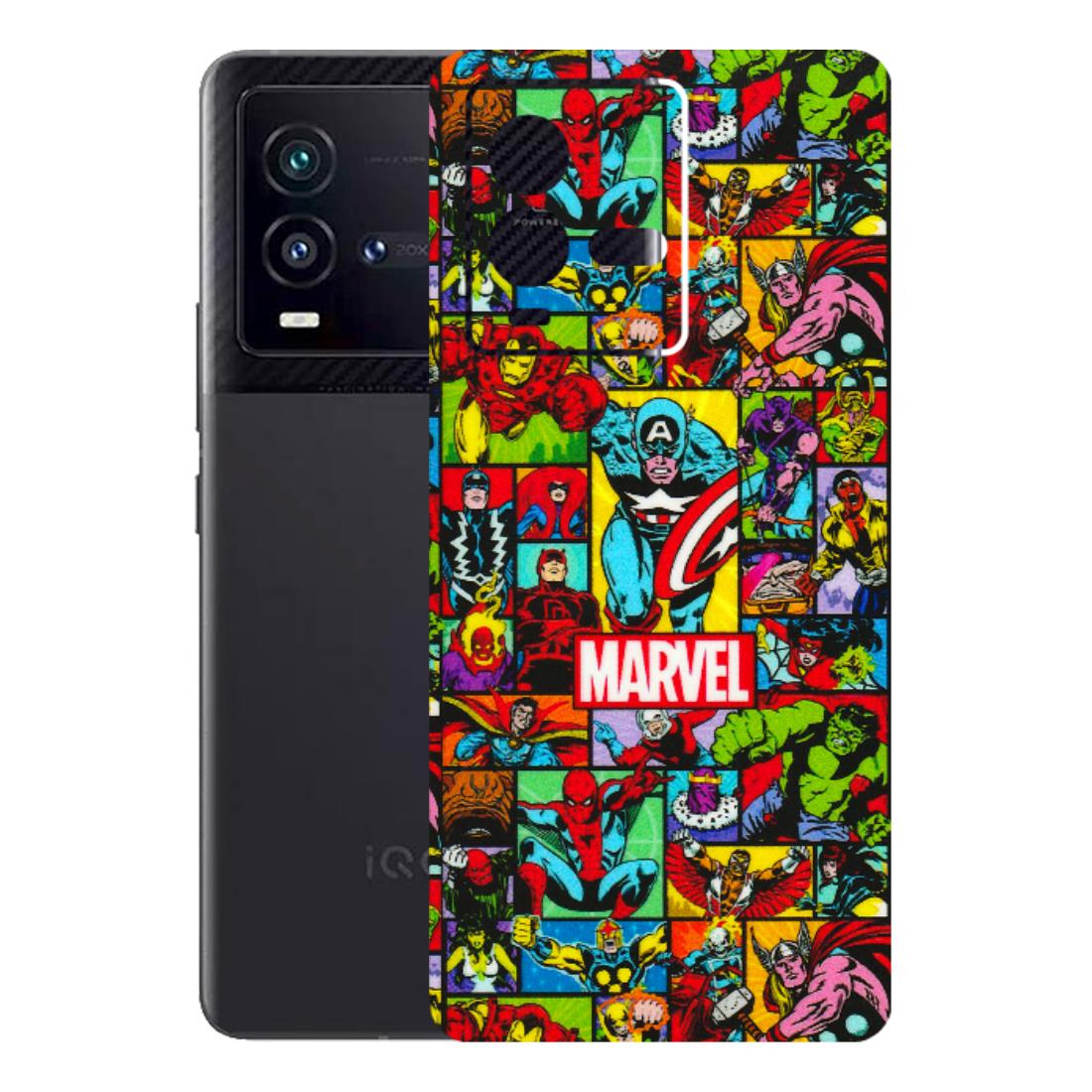 IQOO Phone Skins (All Models) - MARVELOUS Comic Characters - 3D Embossed Finish (L-129) IQOO 9T
