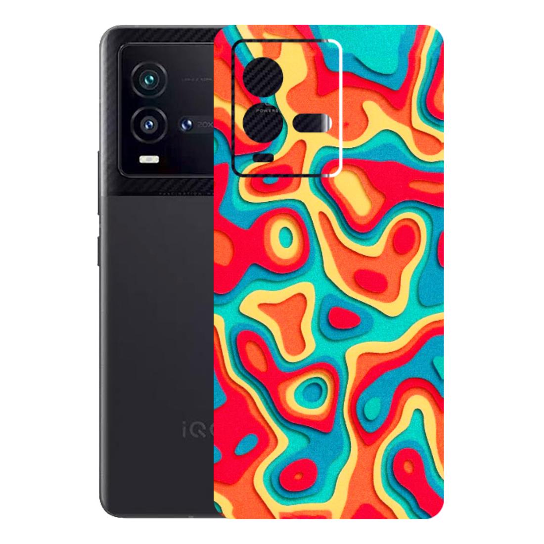 IQOO Phone Skins (All Models) - Abstract Swirl - 3D Embossed Finish (L-150) IQOO 9T
