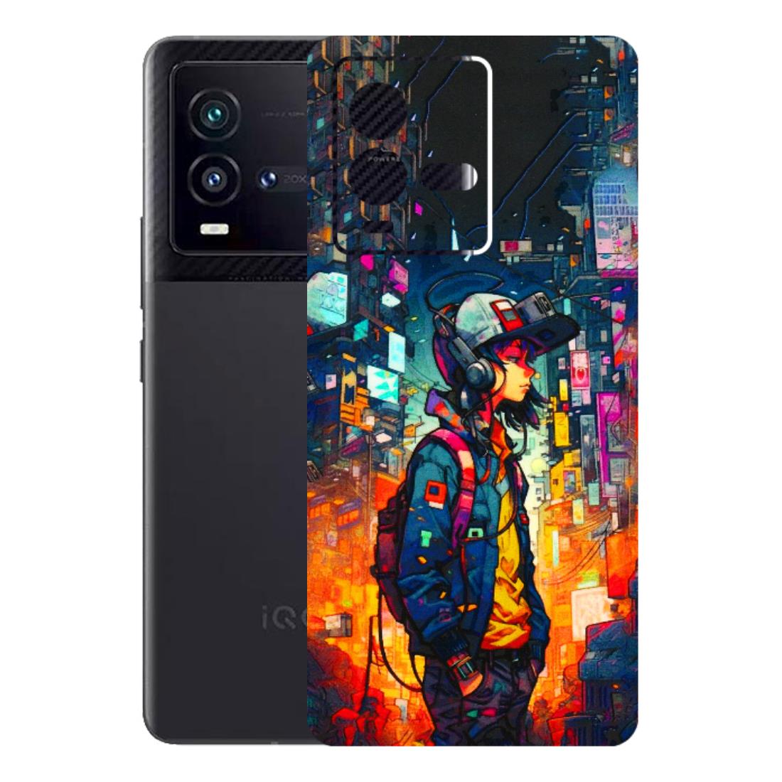 IQOO Phone Skins (All Models) - Street Anime Guy - 3D Embossed Finish (L-158) IQOO 9T