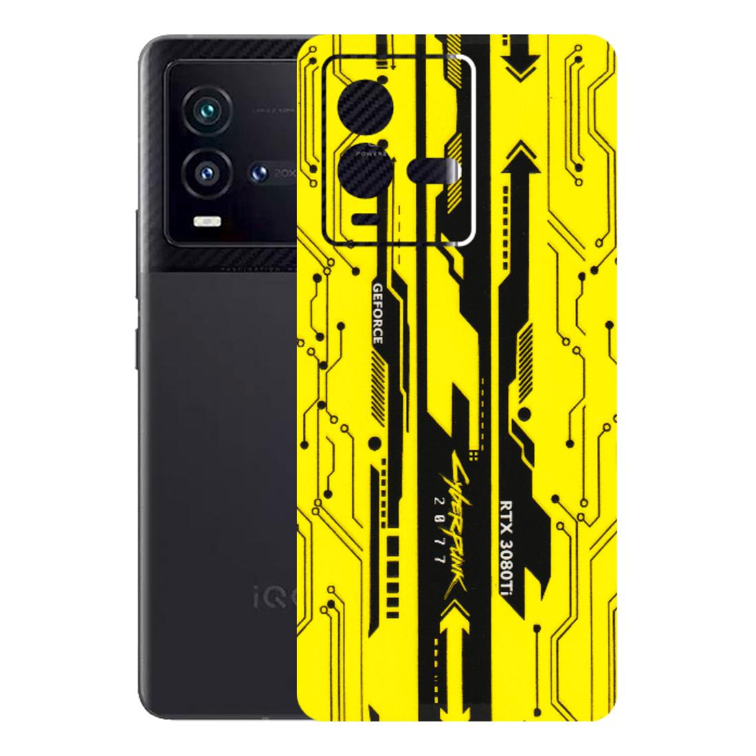 IQOO Phone Skins (All Models) - Yellow Cyberpunk - 3D Embossed Finish (L-93) IQOO 9T