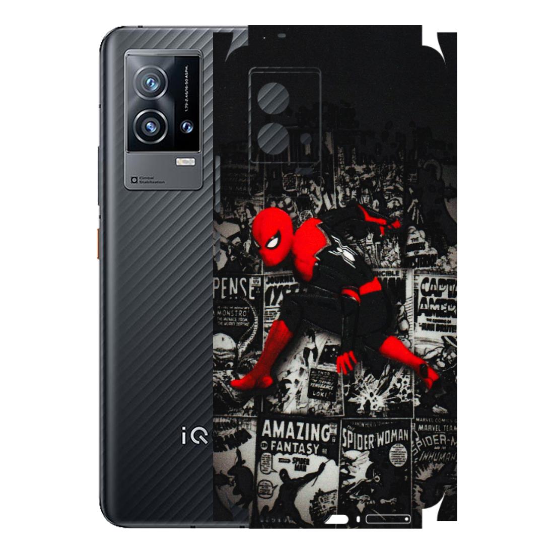 IQOO Phone Skins (All Models) - SpiderMan New - 3D Embossed Finish (L-162) IQOO 9 5G