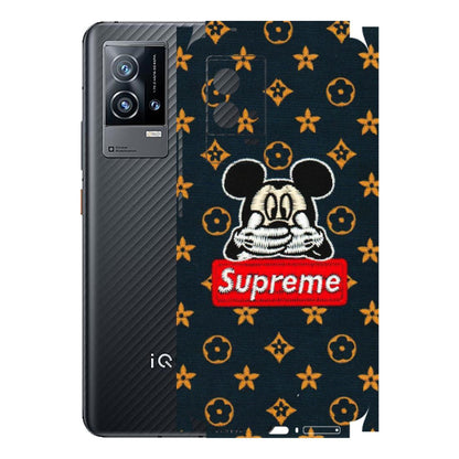 IQOO Phone Skins (All Models) - Mickey Supreme - Matte Finish (M-83) IQOO 9 5G