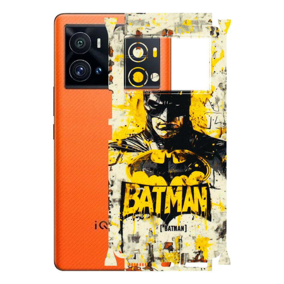 IQOO Phone Skins (All Models) - Batman Yellow BT - 3D Embossed Finish (L-304) IQOO 9 Pro 5G