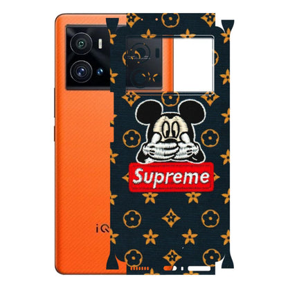 IQOO Phone Skins (All Models) - Mickey Supreme - Matte Finish (M-83) IQOO 9 Pro 5G