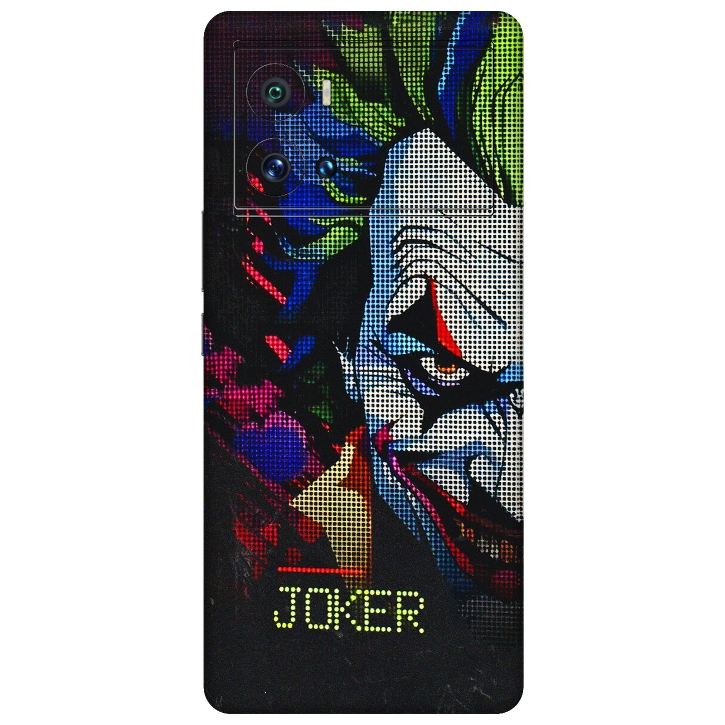 IQOO Phone Skins (All Models) - Joker Dot Matrix - 3D Embossed Finish (L-08) IQOO 9 Pro 5G