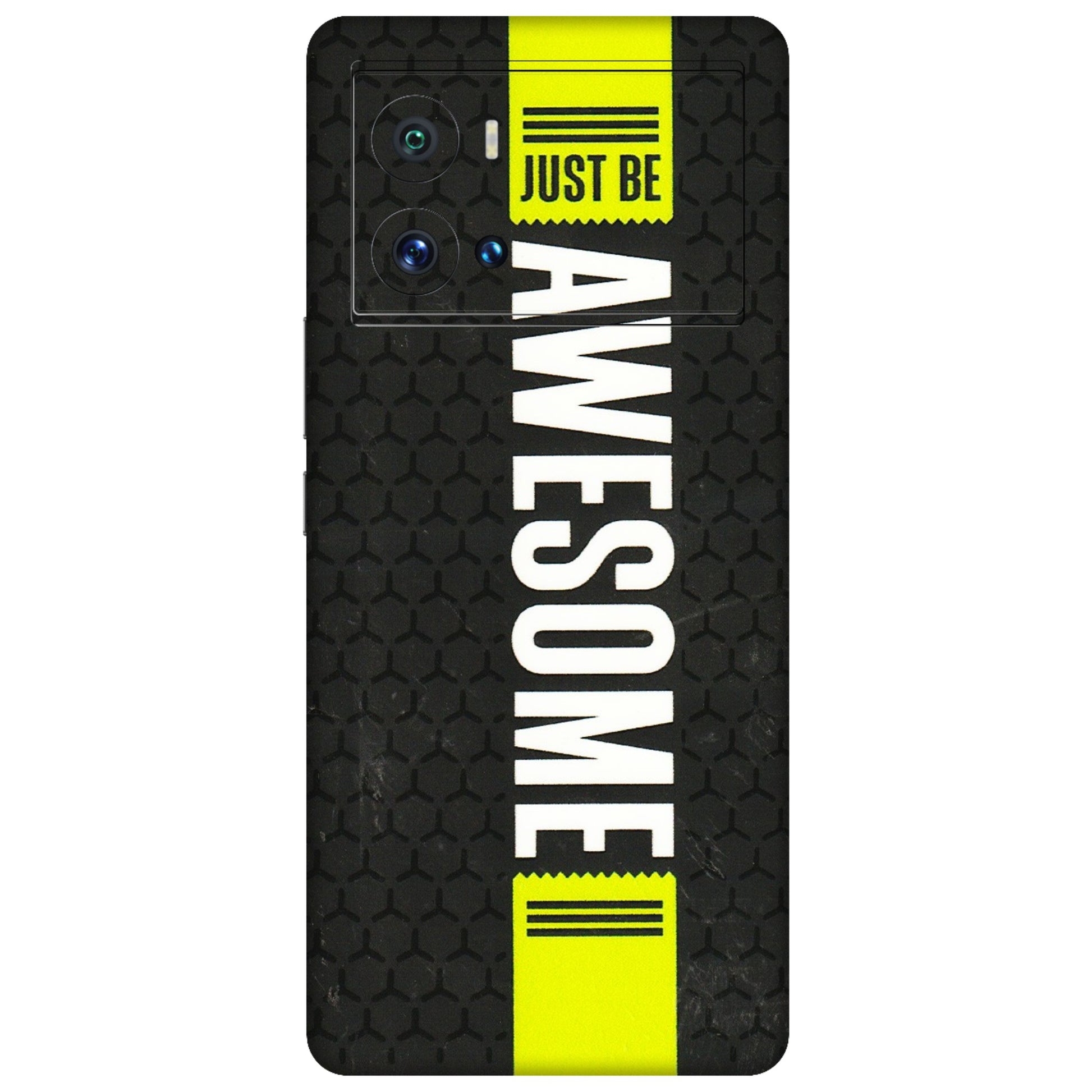 IQOO Phone Skins (All Models) - Just Be Awesome - 3D Embossed Finish (L-101) IQOO 9 Pro 5G