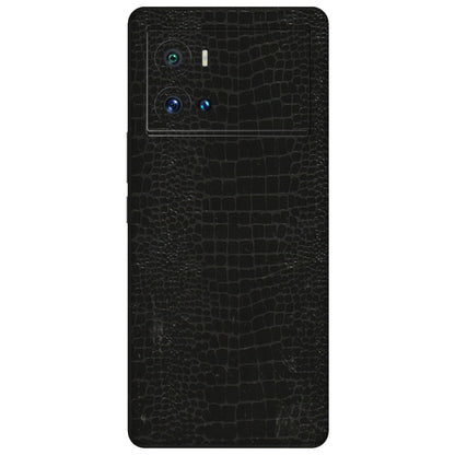IQOO Phone Skins (All Models) - Snake Leather Black - 3D Embossed Finish (L-107) IQOO 9 Pro 5G