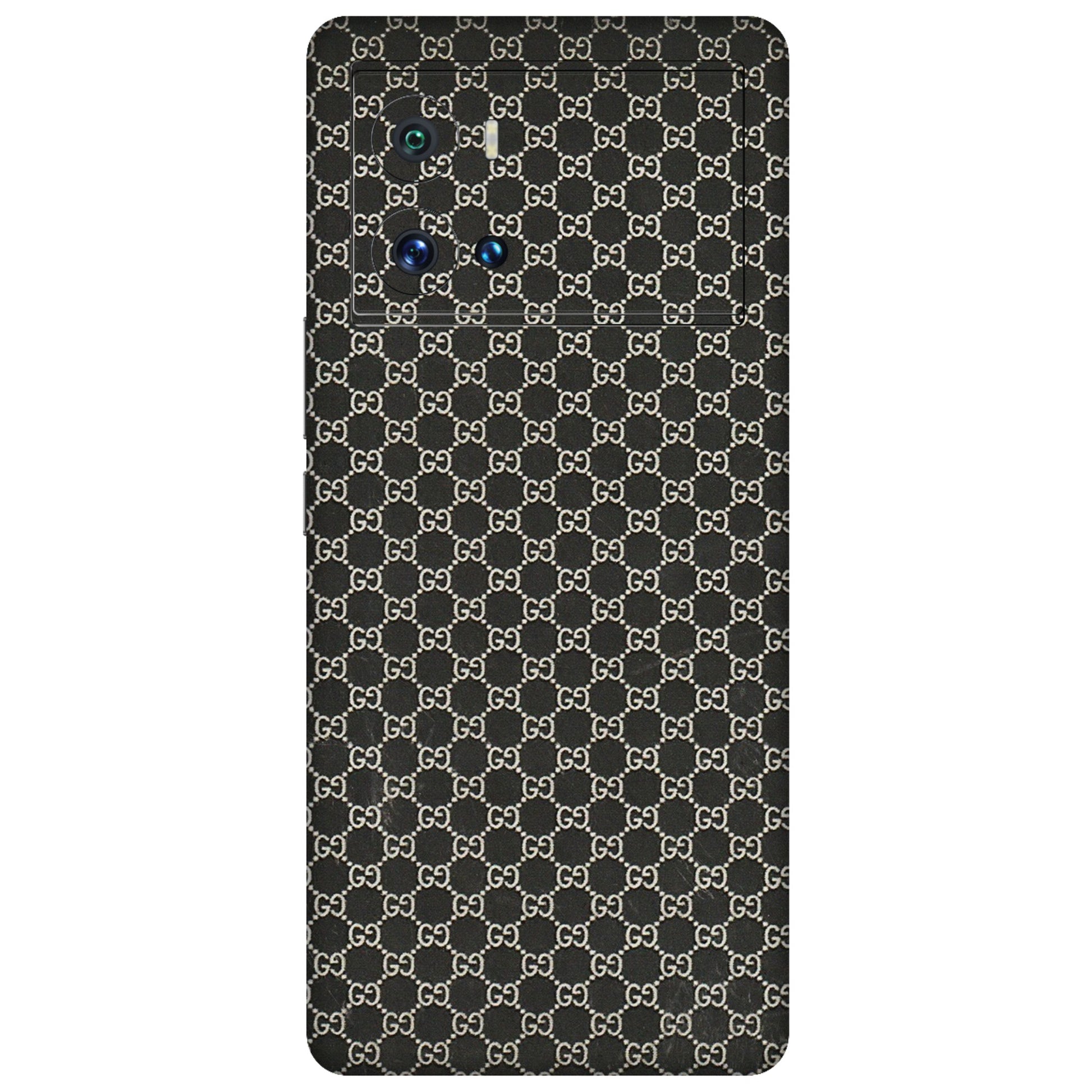 IQOO Phone Skins (All Models) - Black G Print - 3D Embossed Finish (L-109) IQOO 9 Pro 5G