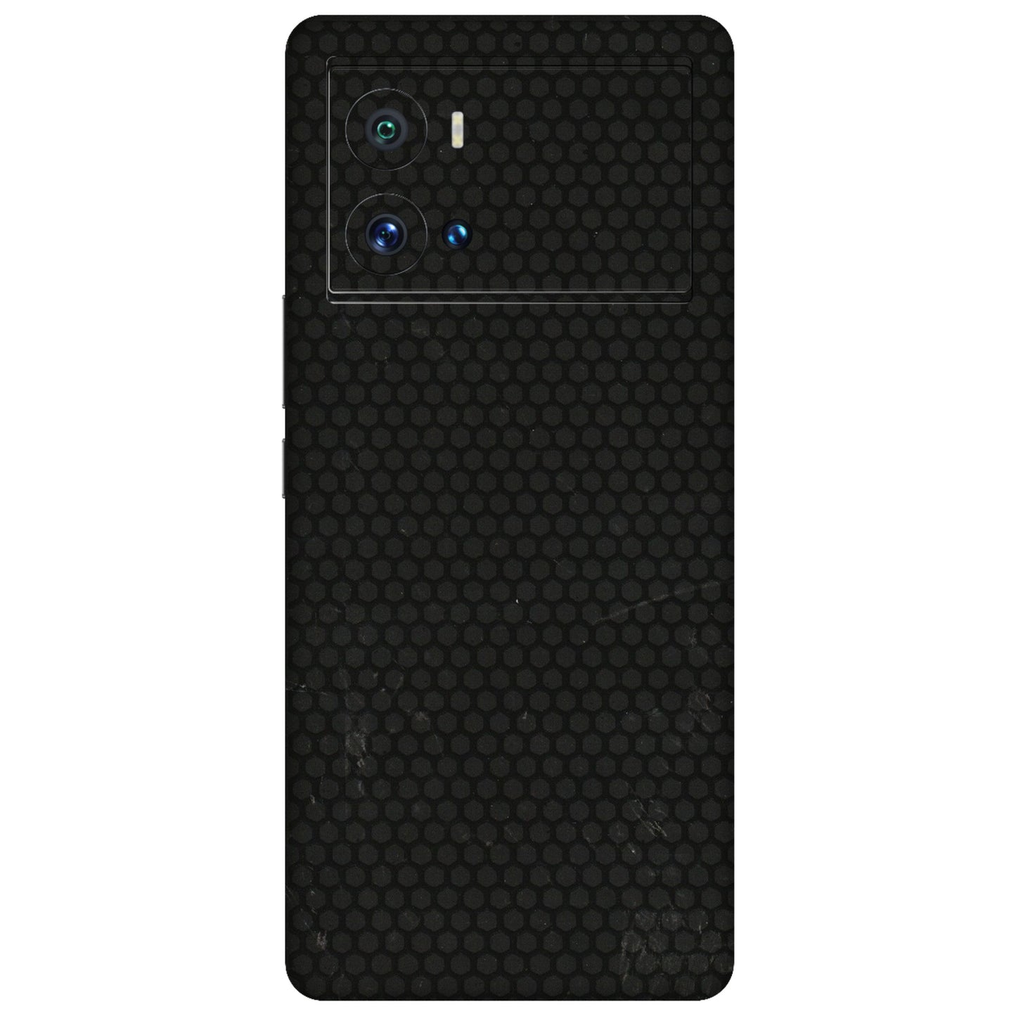 IQOO Phone Skins (All Models) - Black honeycomb - 3D Embossed Finish (L-114) IQOO 9 Pro 5G