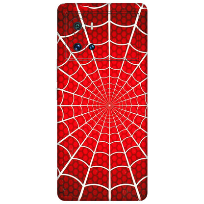 IQOO Phone Skins (All Models) - Classic Spidey Web - 3D Embossed Finish (L-115) IQOO 9 Pro 5G