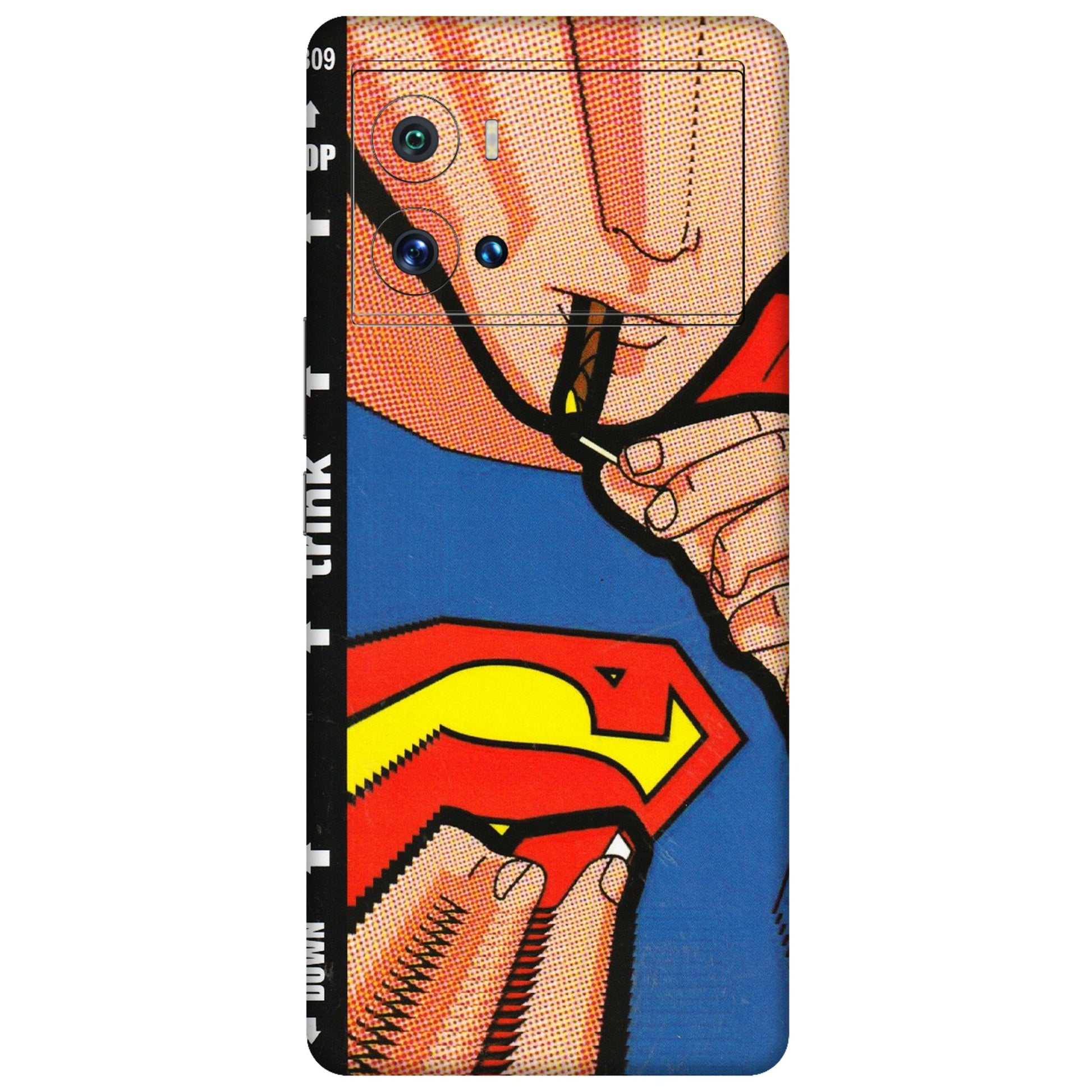 IQOO Phone Skins (All Models) - Superman Sutta - 3D Embossed Finish (L-130) IQOO 9 Pro 5G
