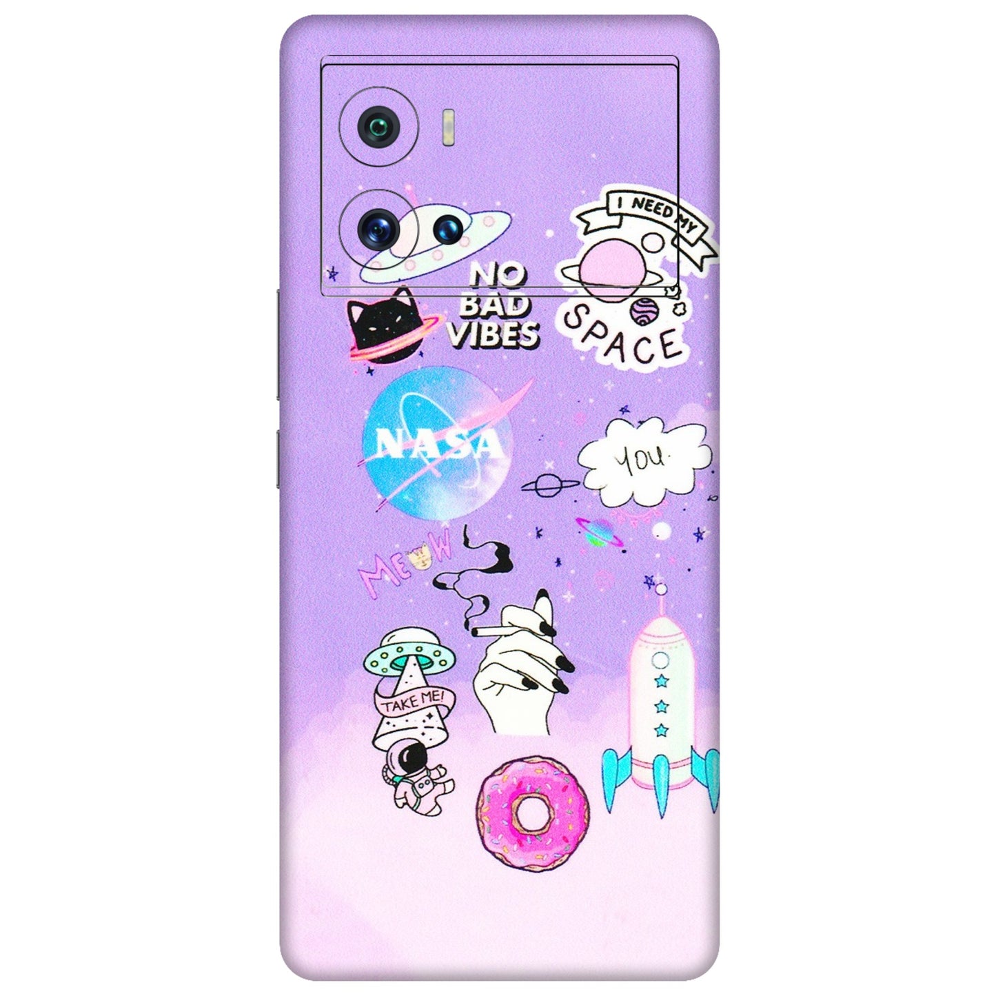 IQOO Phone Skins (All Models) - I Need My Nasa Skin - 3D Embossed Finish (L-149) IQOO 9 Pro 5G