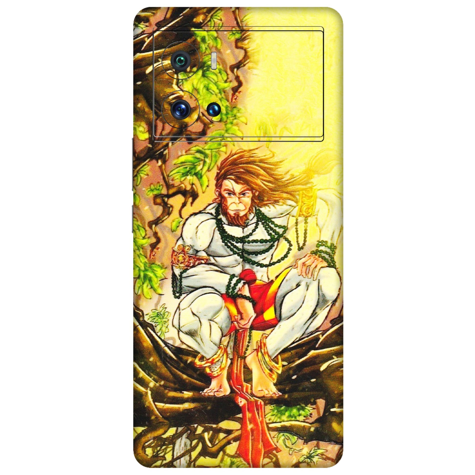 IQOO Phone Skins (All Models) - Lord Hanuman - 3D Embossed Finish (L-152) IQOO 9 Pro 5G