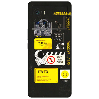 IQOO Phone Skins (All Models) - Black Cassini - 3D Embossed Finish (L-161) IQOO 9 Pro 5G