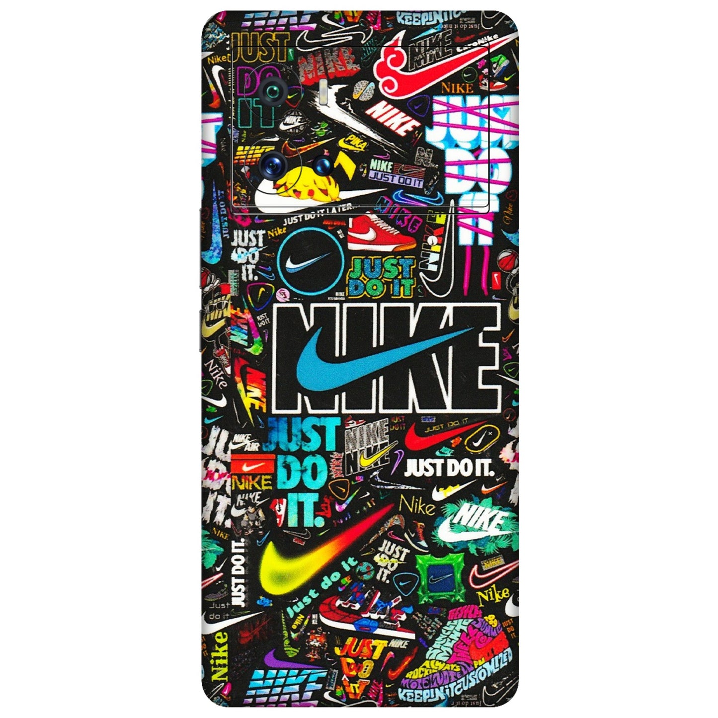 IQOO Phone Skins (All Models) - Just Do It Doodles - 3D Embossed Finish (L-166) IQOO 9 Pro 5G