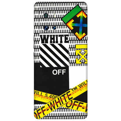 IQOO Phone Skins (All Models) - White Off Abstract - 3D Embossed Finish (L-172) IQOO 9 Pro 5G