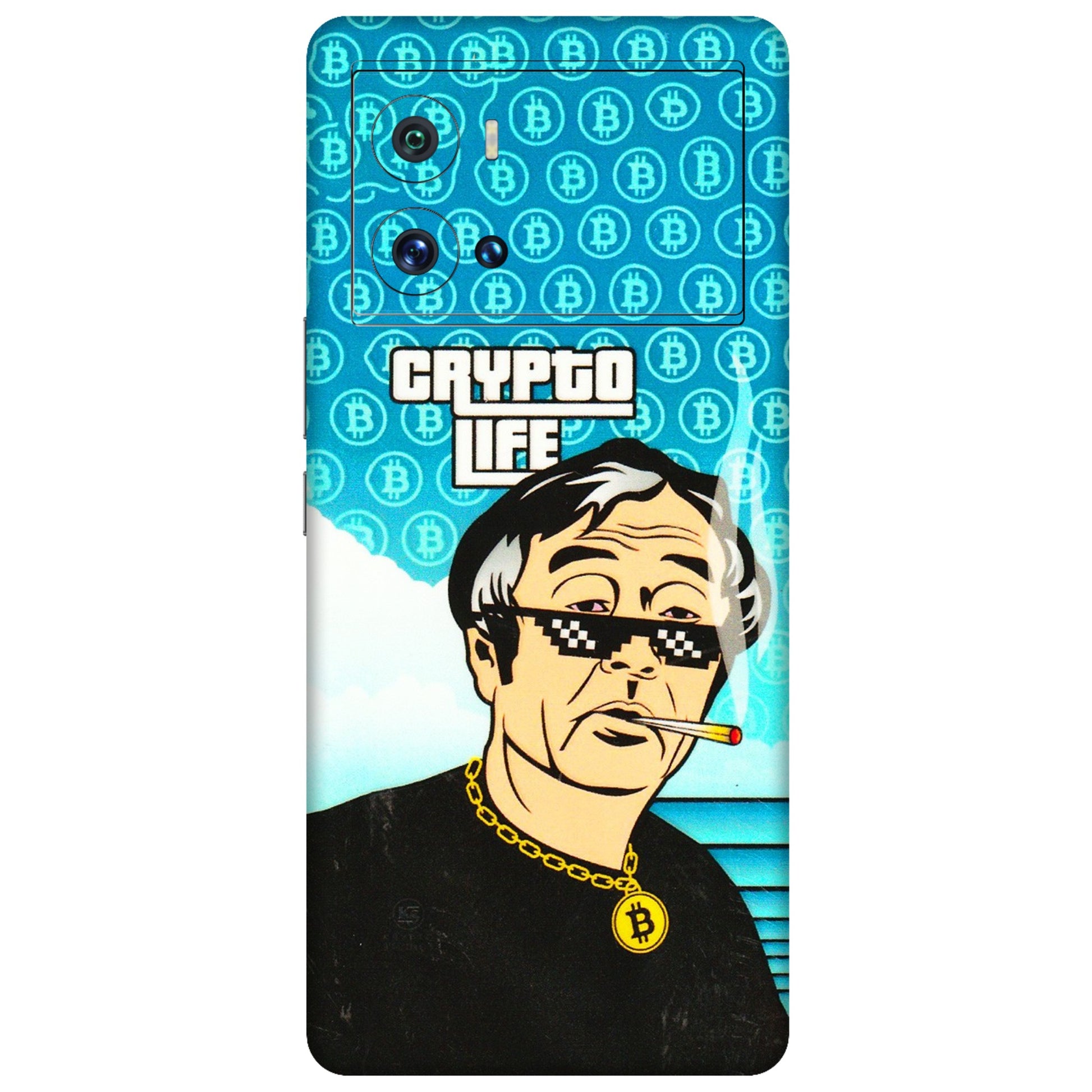 IQOO Phone Skins (All Models) - Crypto Thug Life - 3D Embossed Finish (L-179) IQOO 9 Pro 5G