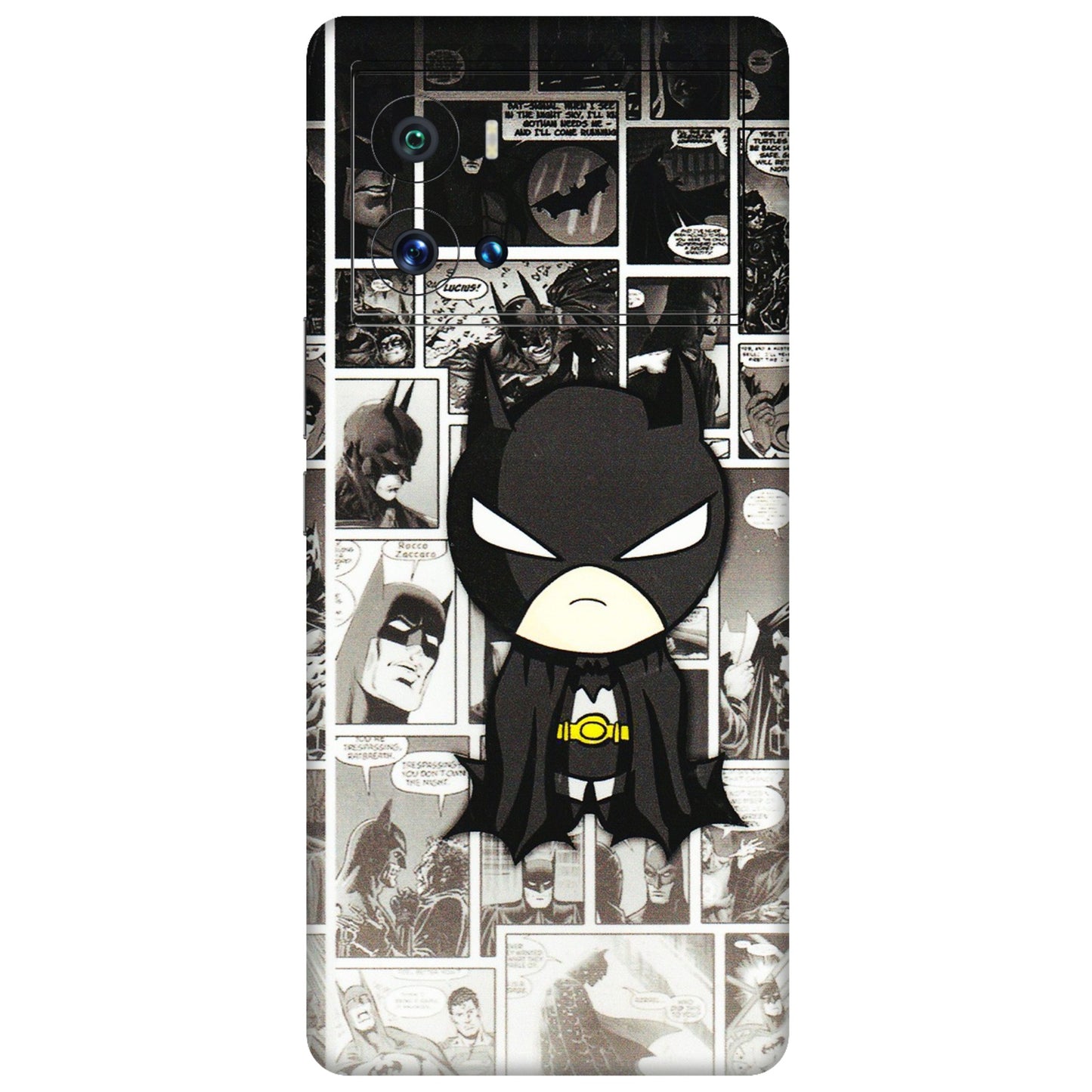 IQOO Phone Skins (All Models) - Toon Batman - 3D Embossed Finish (L-182) IQOO 9 Pro 5G