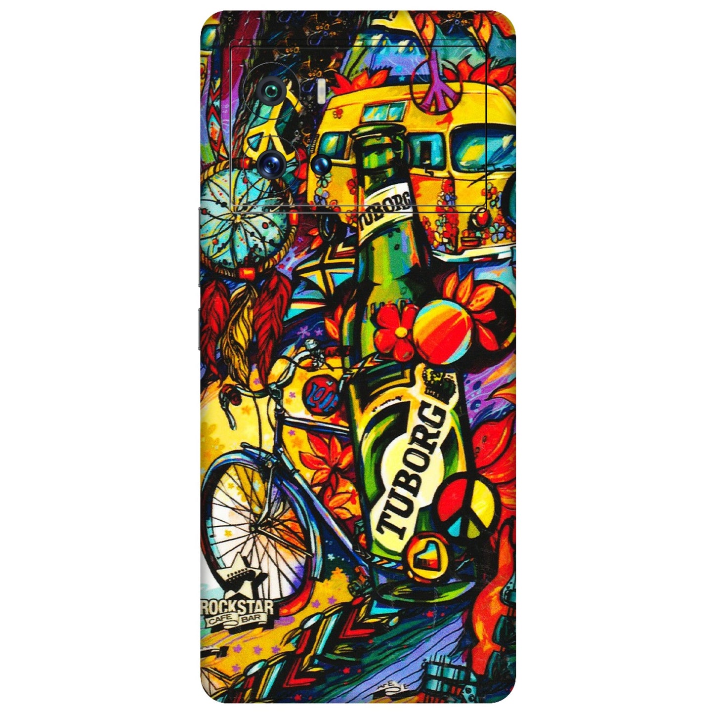 IQOO Phone Skins (All Models) - Cool Beer Bottle - 3D Embossed Finish (L-193) IQOO 9 Pro 5G