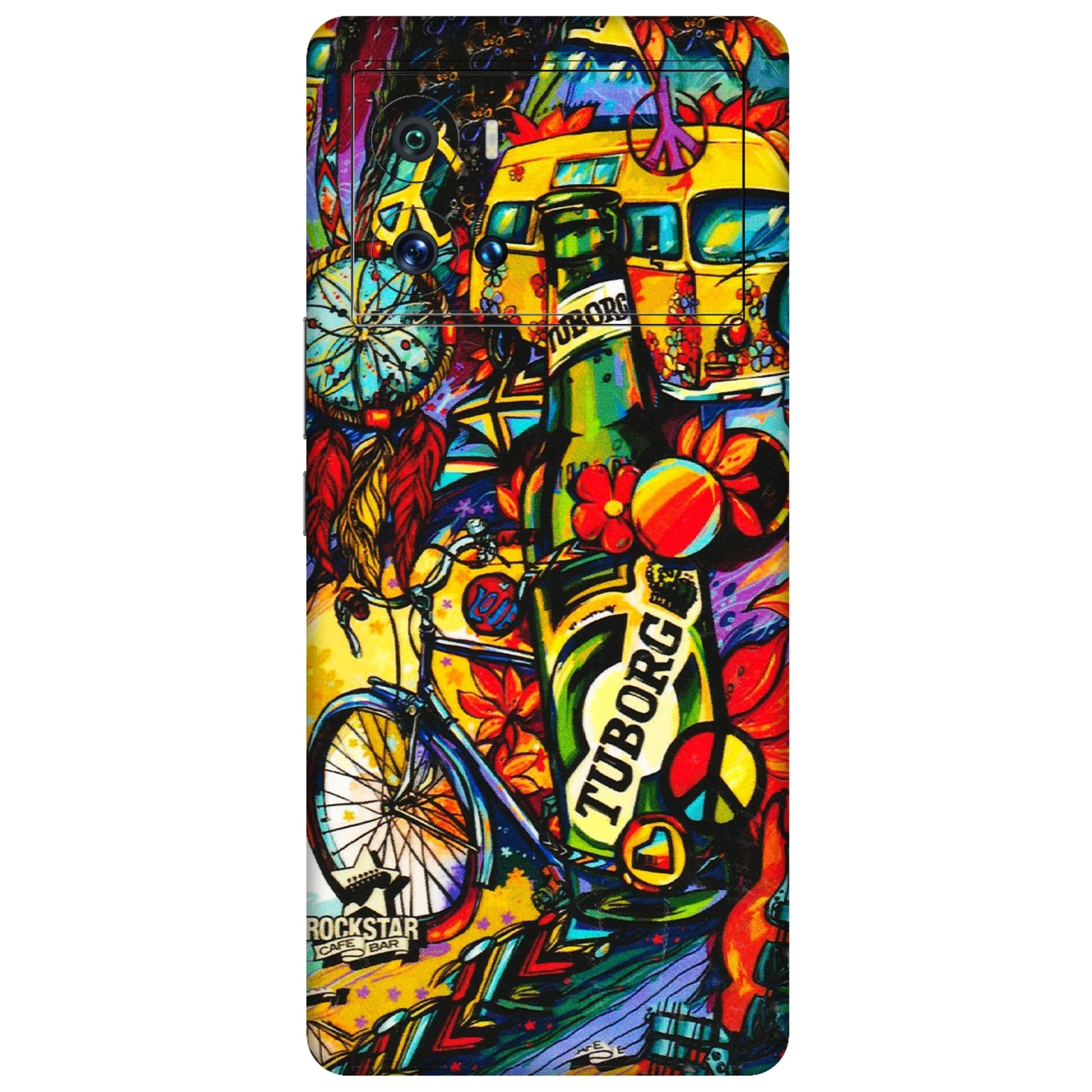IQOO Phone Skins (All Models) - Cool Beer Bottle - 3D Embossed Finish (L-193) IQOO 9 Pro 5G