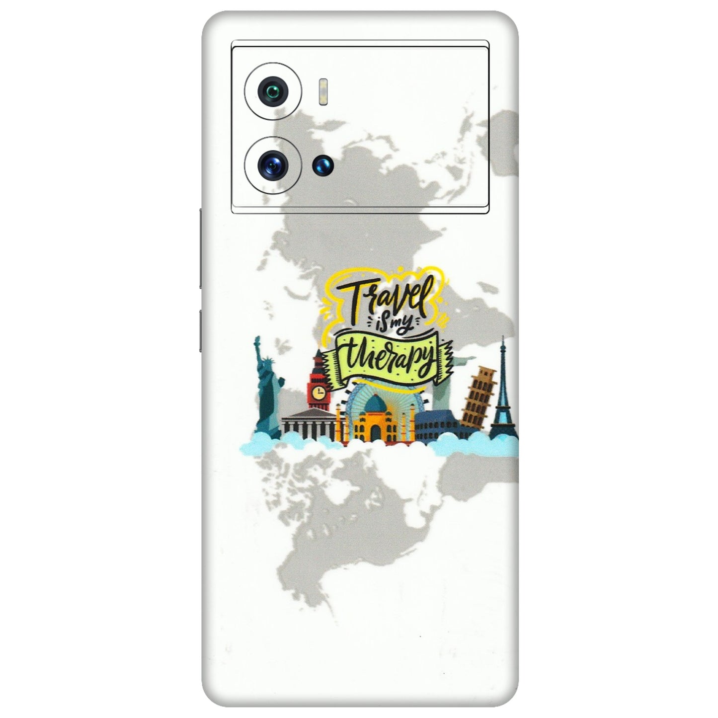 IQOO Phone Skins (All Models) - Travel Therapy - 3D Embossed Finish (L-199) IQOO 9 Pro 5G