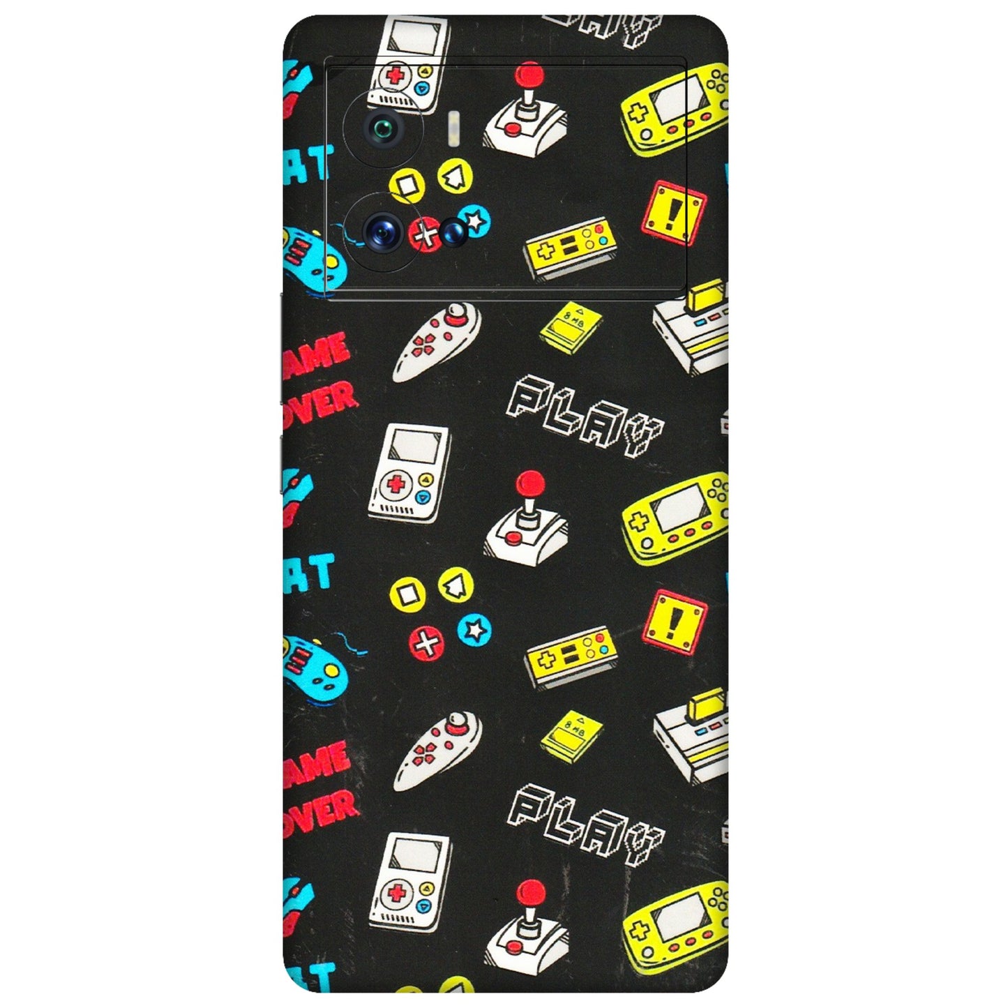 IQOO Phone Skins (All Models) - Gaming Doodles - 3D Embossed Finish (L-224) IQOO 9 Pro 5G