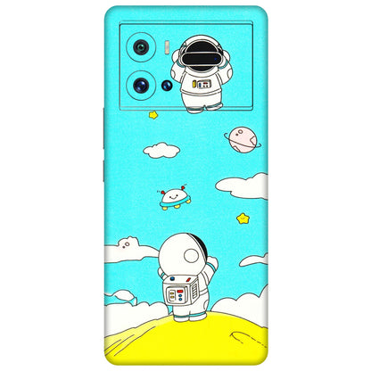 IQOO Phone Skins (All Models) - Blue Skies Astro Float - 3D Embossed Finish (L-230) IQOO 9 Pro 5G