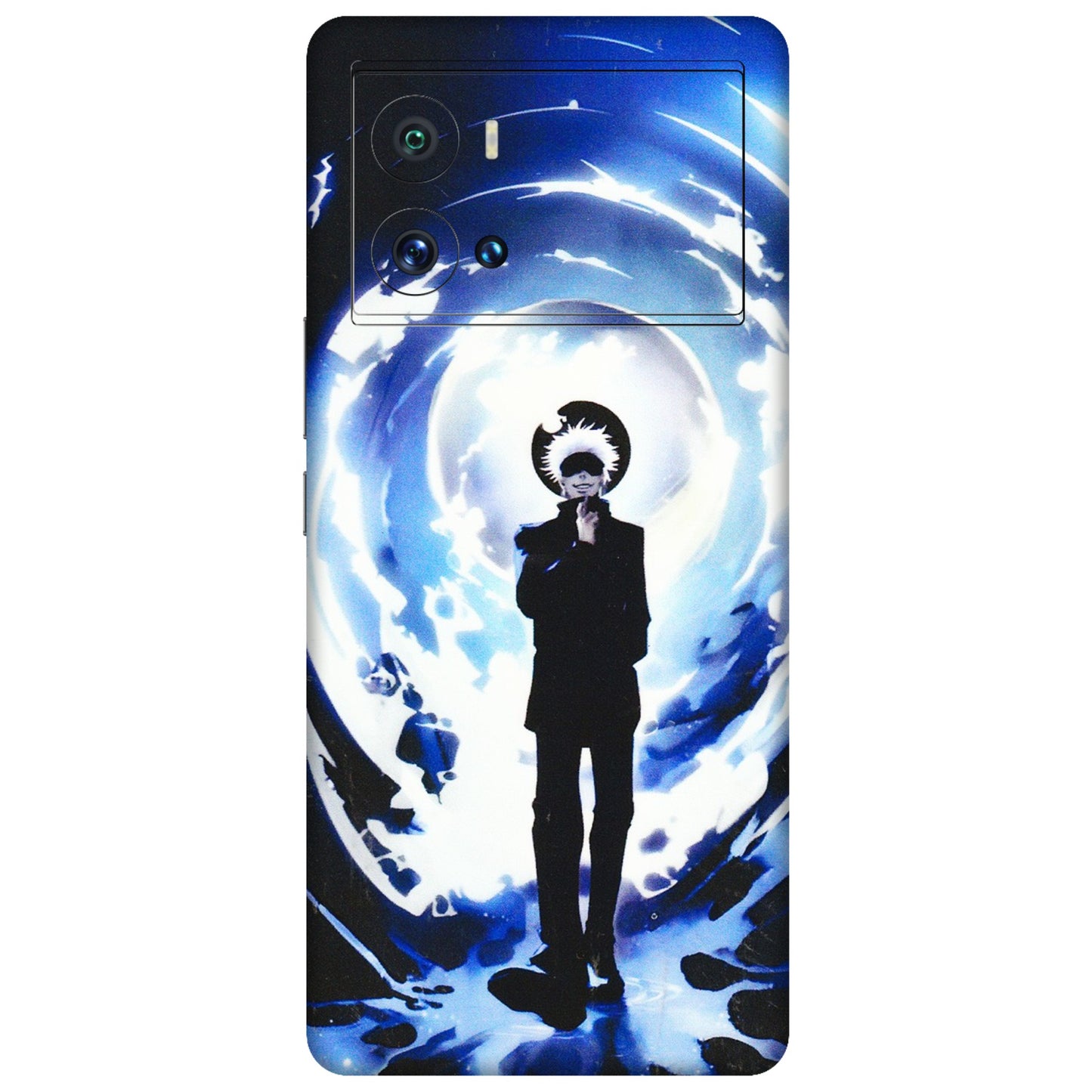 IQOO Phone Skins (All Models) - Satoru Gojo Dark Blue - 3D Embossed Finish (L-235) IQOO 9 Pro 5G
