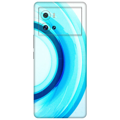 IQOO Phone Skins (All Models) - The Blue Curve - 3D Embossed Finish (L-244) IQOO 9 Pro 5G