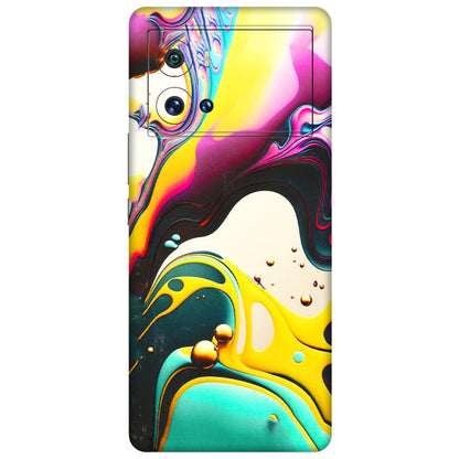 IQOO Phone Skins (All Models) - Multicolor Abstract pattern - 3D Embossed Finish (L-254) IQOO 9 Pro 5G