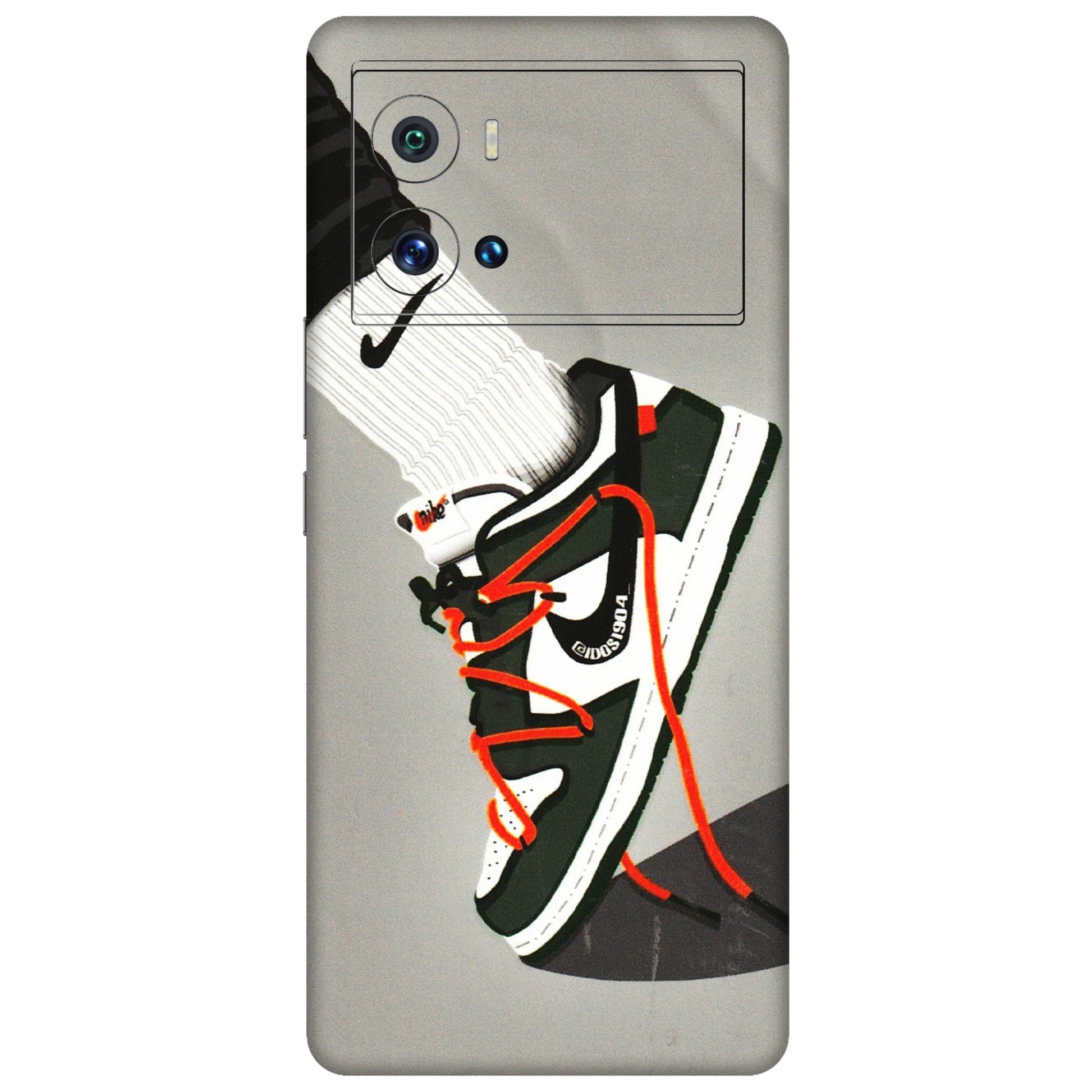 IQOO Phone Skins (All Models) - New Grey Sneaker - 3D Embossed Finish (L-261) IQOO 9 Pro 5G