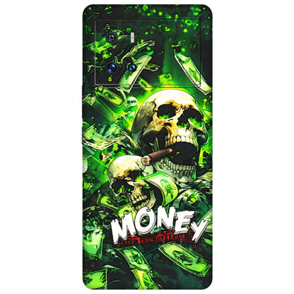IQOO Phone Skins (All Models) - Skull Money - 3D Embossed Finish (L-303) IQOO 9 Pro 5G