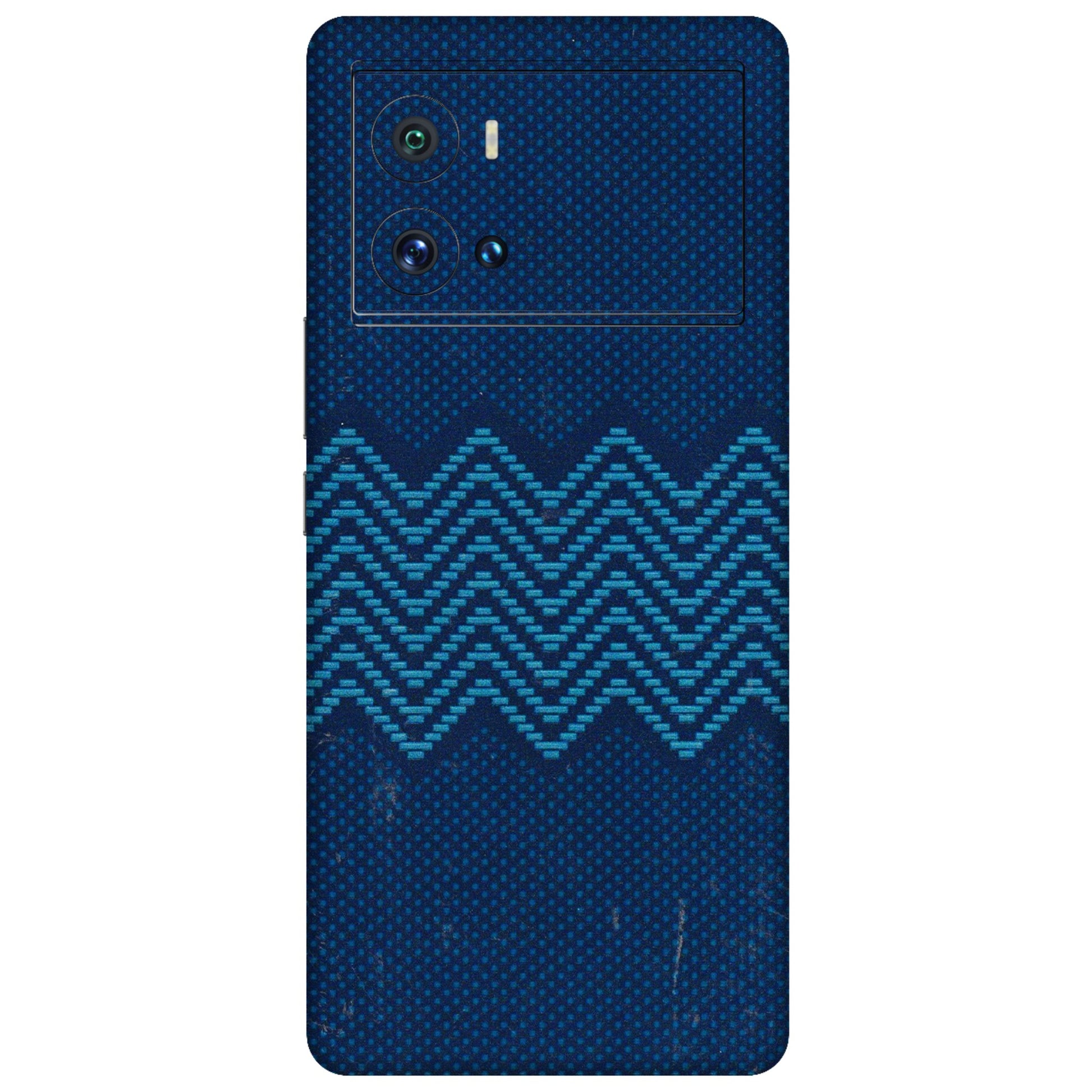 IQOO Phone Skins (All Models) - Blue Sober Waves - 3D Embossed Finish (L-306) IQOO 9 Pro 5G