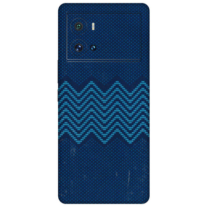 IQOO Phone Skins (All Models) - Blue Sober Waves - 3D Embossed Finish (L-306) IQOO 9 Pro 5G
