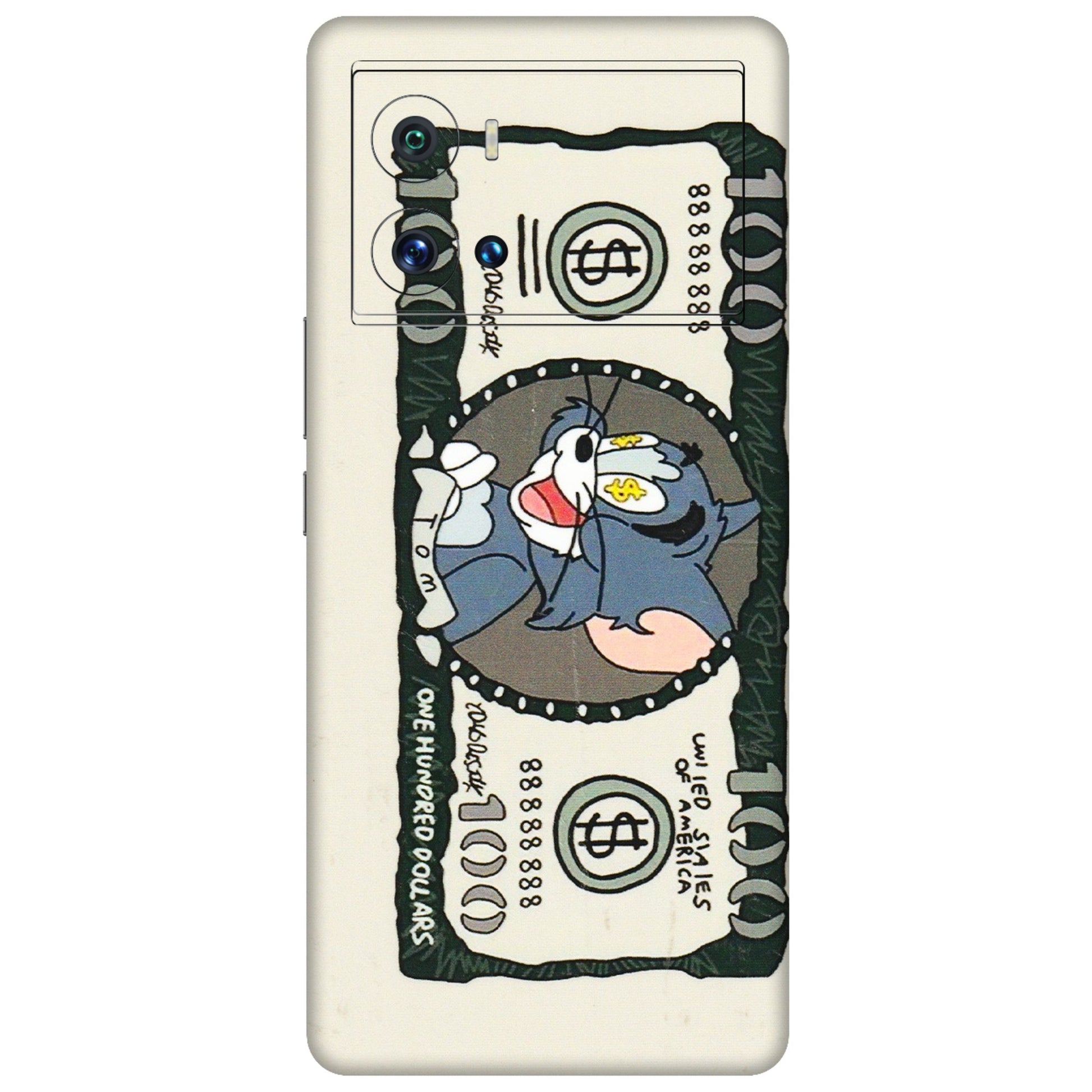 IQOO Phone Skins (All Models) - Tom Hundred Dollar - 3D Embossed Finish (L-324) IQOO 9 Pro 5G