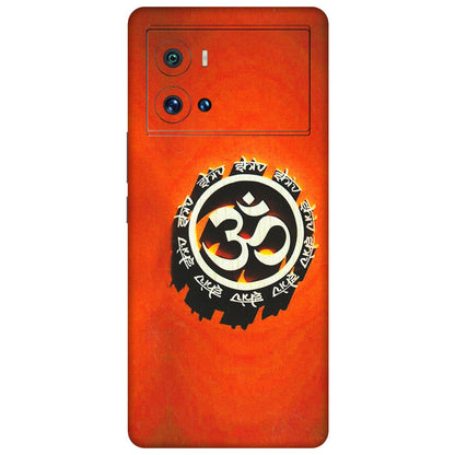 IQOO Phone Skins (All Models) - Aum Shiv Orange - 3D Embossed Finish (L-32) IQOO 9 Pro 5G