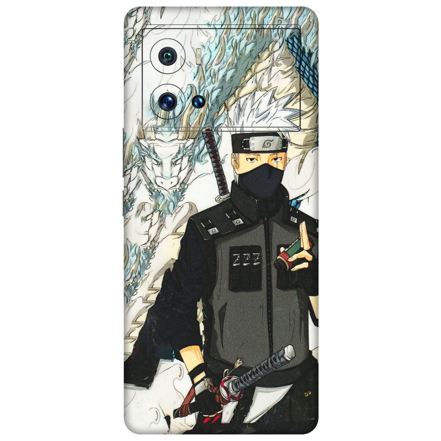 IQOO Phone Skins (All Models) - Kakashi Hatake Naruto Anime - 3D Embossed Finish (L-46) IQOO 9 Pro 5G