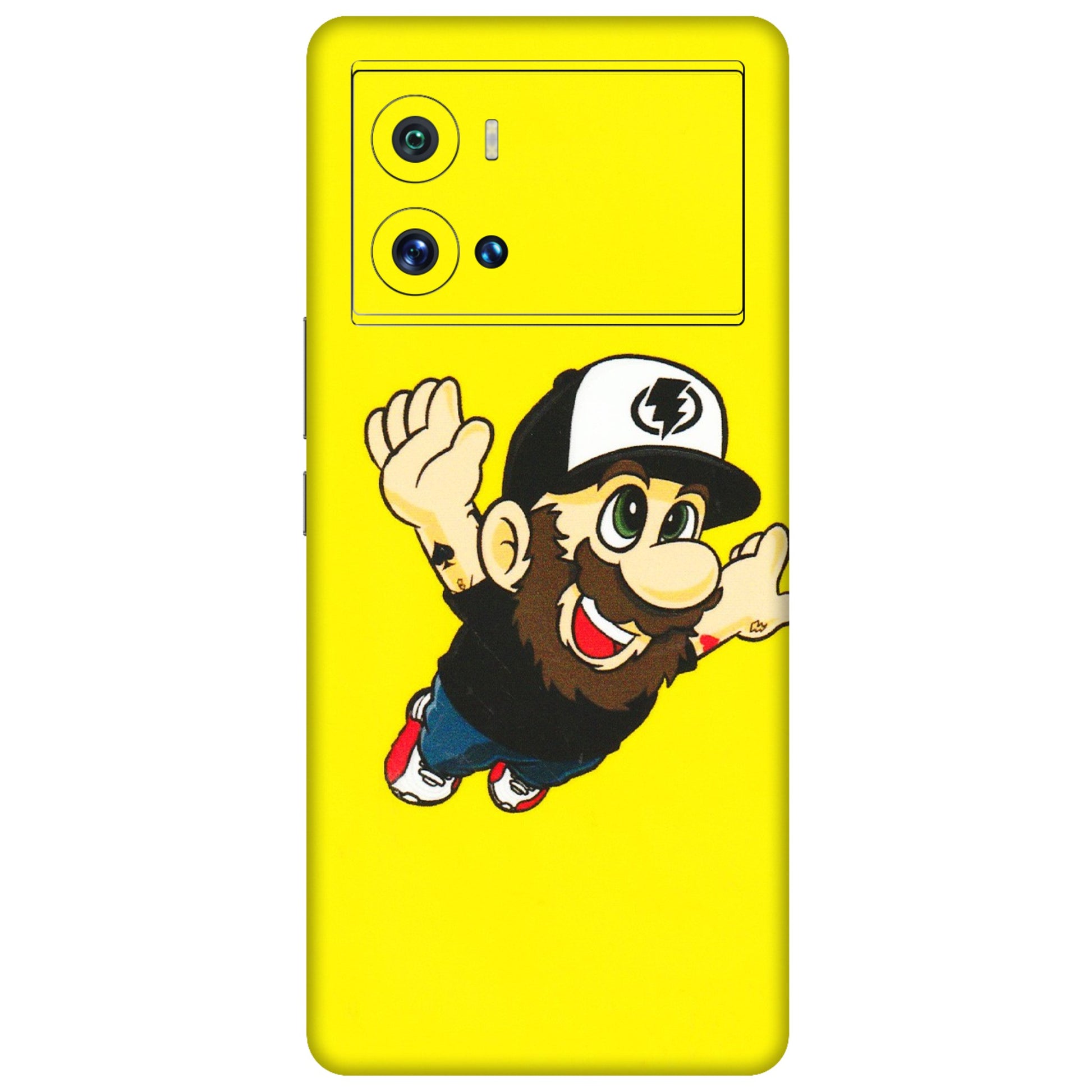 IQOO Phone Skins (All Models) - Flying Beardo - 3D Embossed Finish (L-60) IQOO 9 Pro 5G